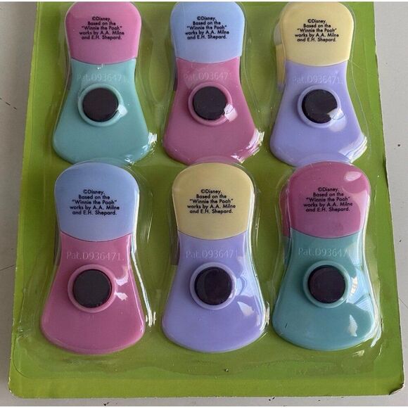 6 Pack Disney Winnie The Pooh Piglet Magnetic Bag Clips Easter Eggs Spring NEW - Picture 10 of 12